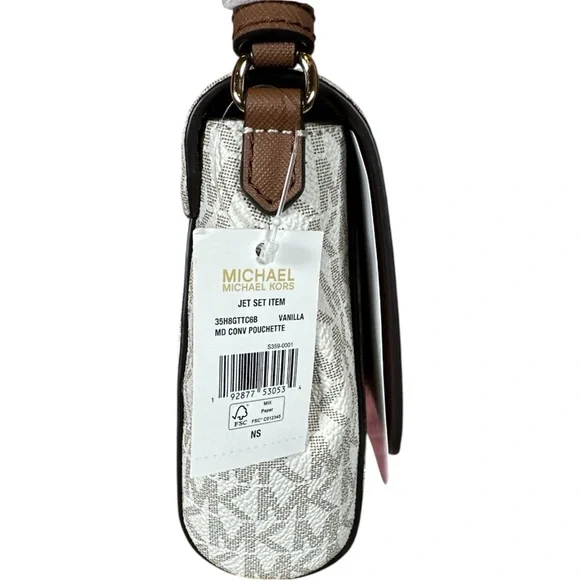 MICHAEL Michael Kors NWT Jet Set Convertible Pouchette Crossbody - Picture 6 of 13